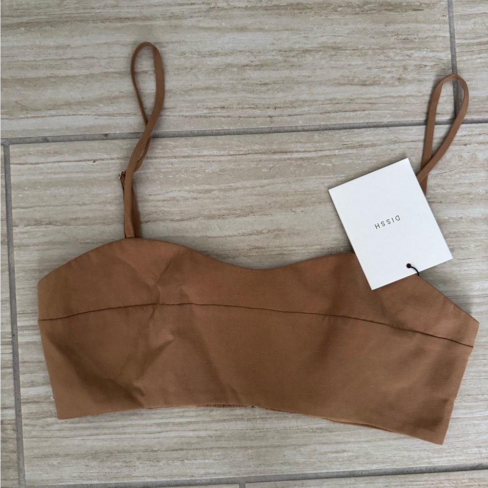 DISSH Brown Crop Top